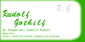 rudolf gothilf business card